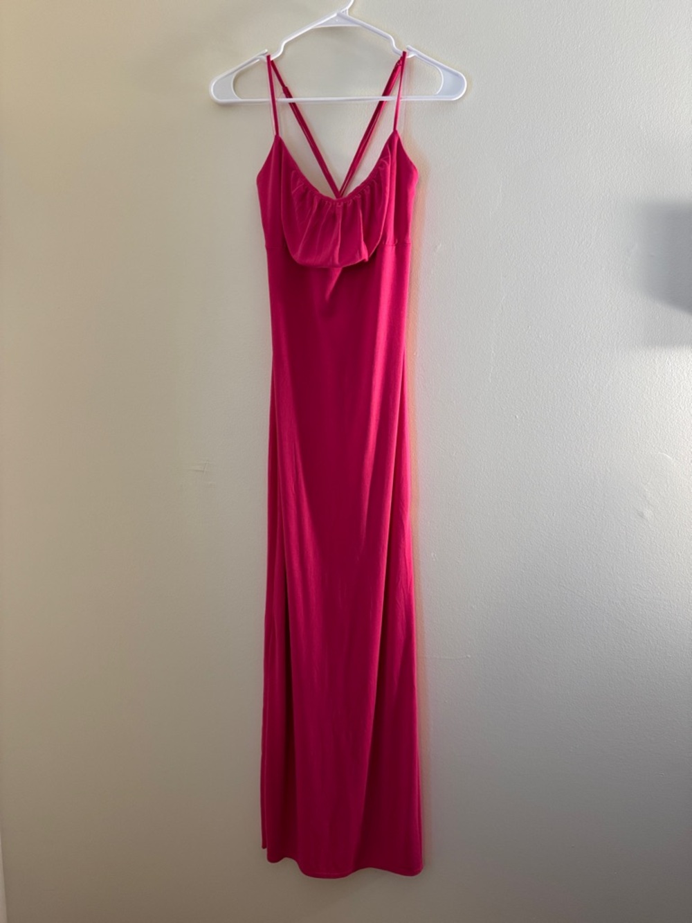 LOVE TREE Hot Pink Maxi Dress
